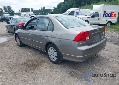 2005 Honda Civic Lx из США, поврежденный, VIN JHMES165X5S003815